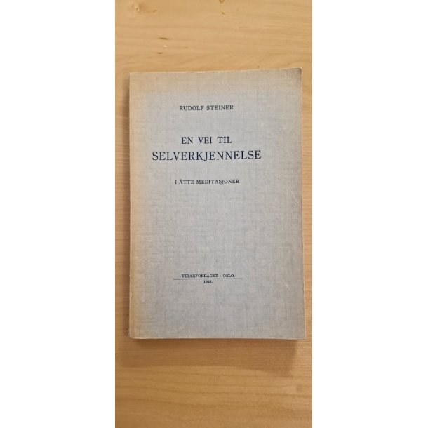 Steiner, Rudolf: En vei til selverkjennelse (sprog Norsk) - (BRUGT - VELHOLDT)