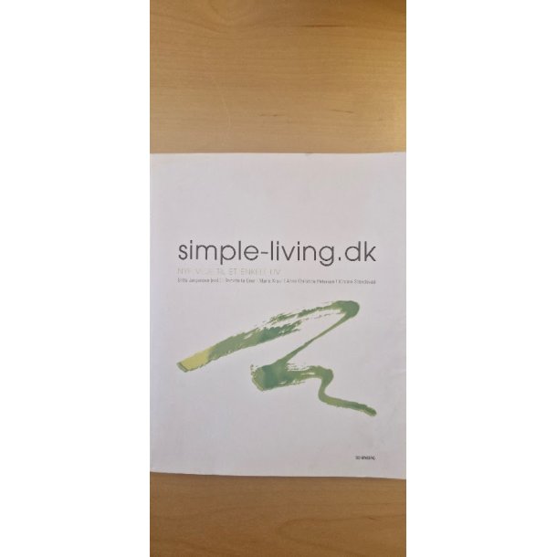 J�rgensen, Gitte: Simple-Living.dk - (BRUGT - VELHOLDT)