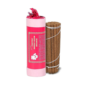 Tibetansk rgelse - amber/harpiks