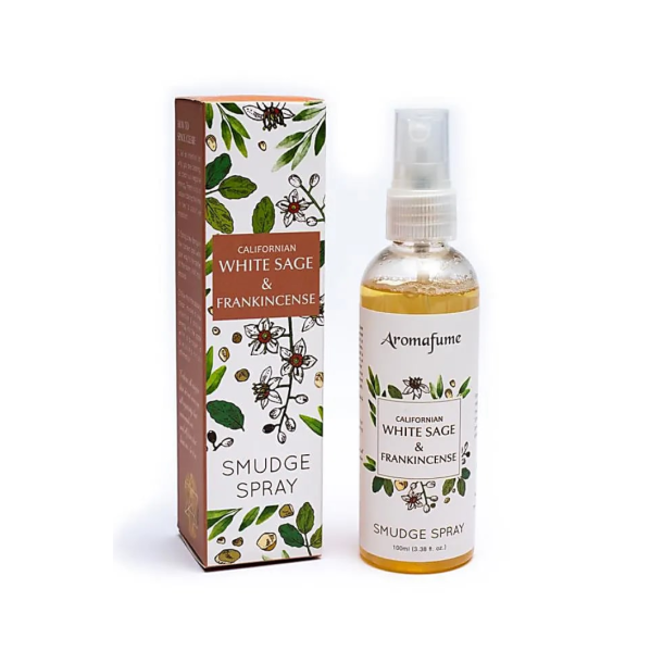 Smudgespray - salvie og frankincense - 100 ml.