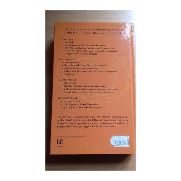 D'Adamo, Peter: Spis efter din blodtype