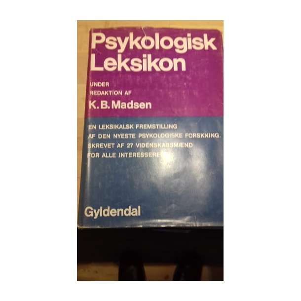 Madsen, K. B.: Psykologisk leksikon