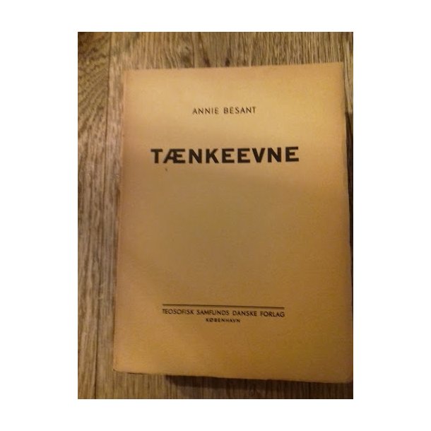 besant, Annie: Tnkeevne (1948) Pnt eksemplar - paperback
