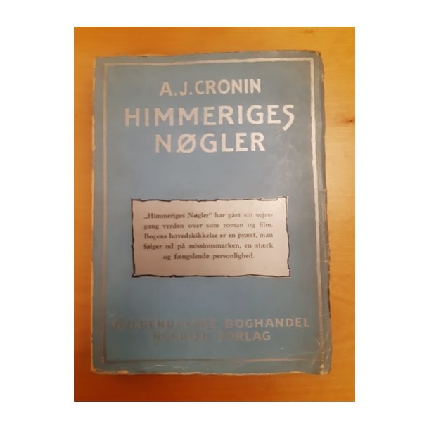 Cronin, A. J.: Himmeriges ngler - (BRUGT - VELHOLDT)