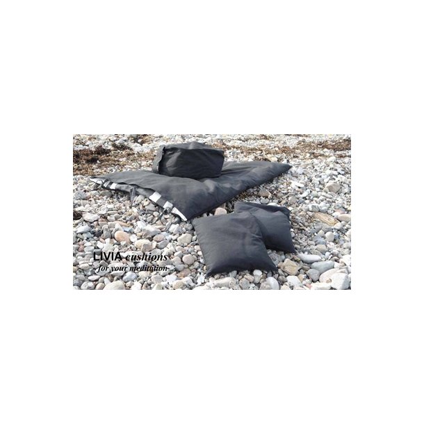 Meditationspude 16 cm hj, koksgr