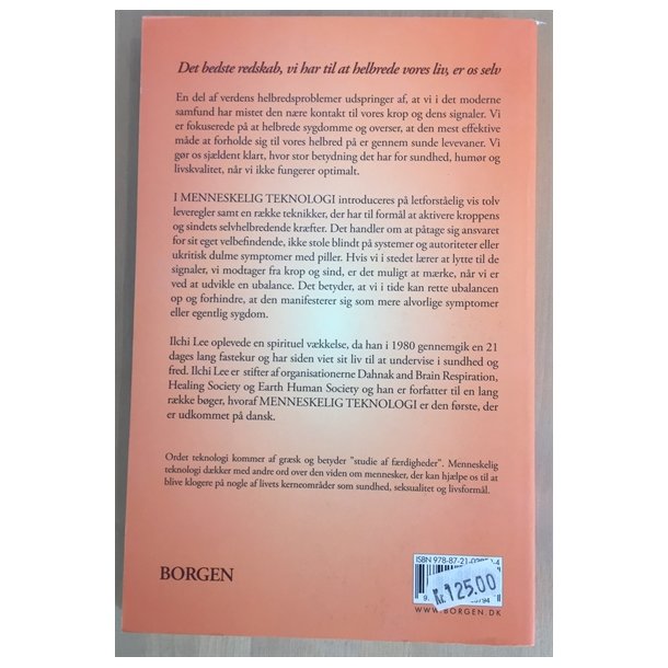 Lee, Ilchi: menneskelig teknologi