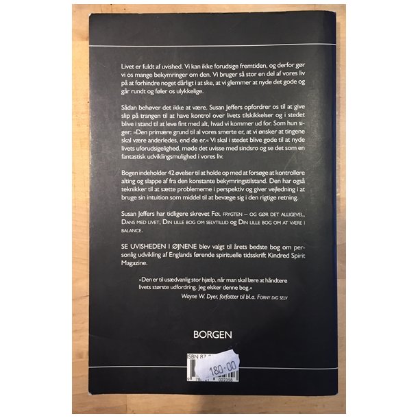 Jeffers, Susan: Se uvisheden i jnene